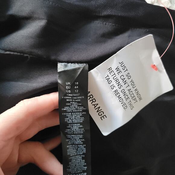 ARRANGE Embroidered Floral Maxi BNWT Sz 12 - Picture 4 of 5